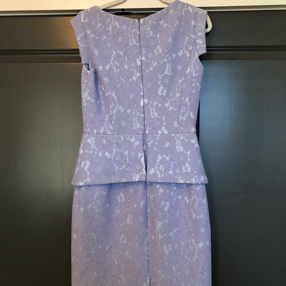 Antonio Melani lavender dress size 4 with peplum skirt - Picture 3 of 7